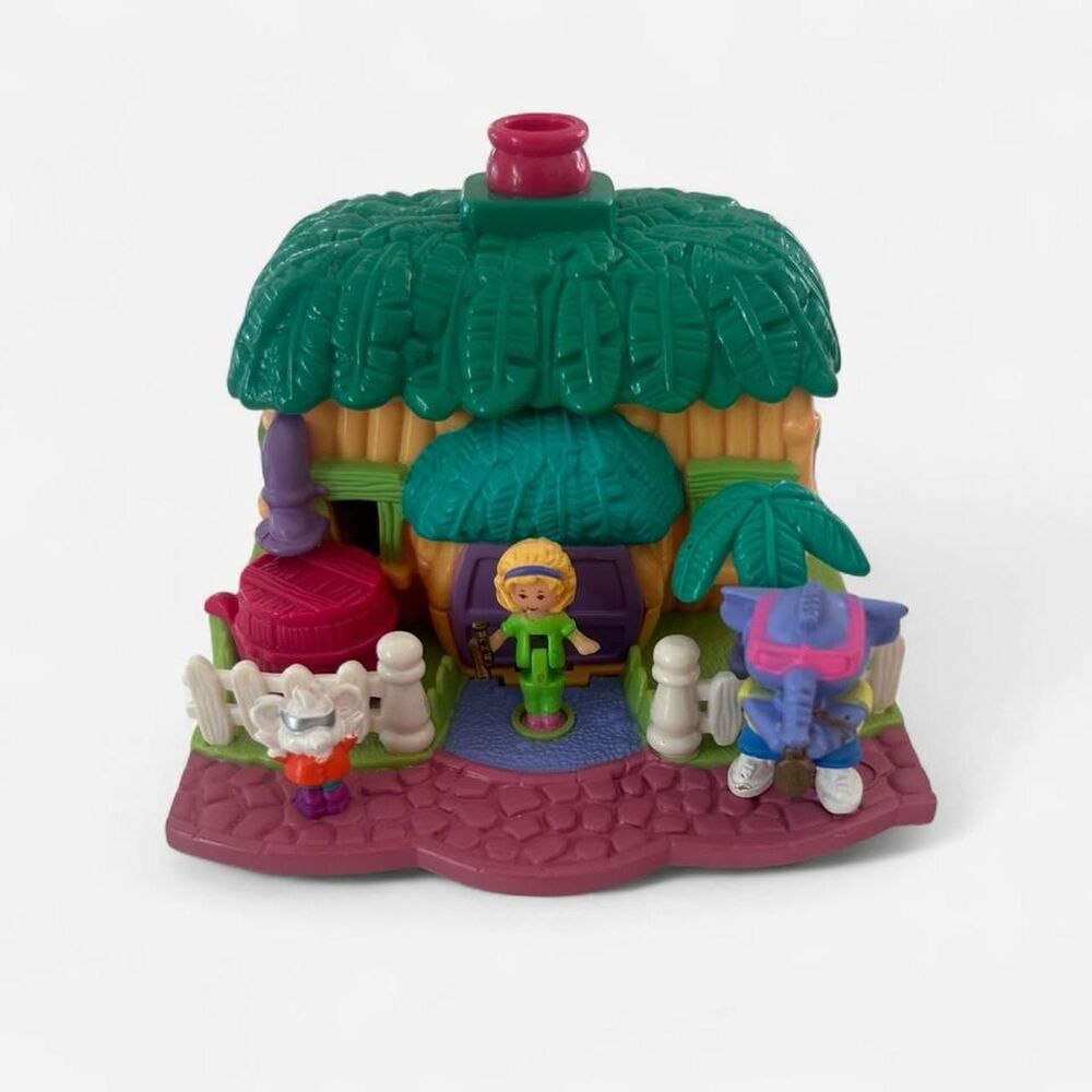 Complete Vintage 1994 Elephant Jumbos Lodge Polly Pocket Music House